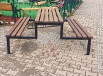 Kertibútor Pad-Asztal Garnitúra, Készlet HAMBURG-OR